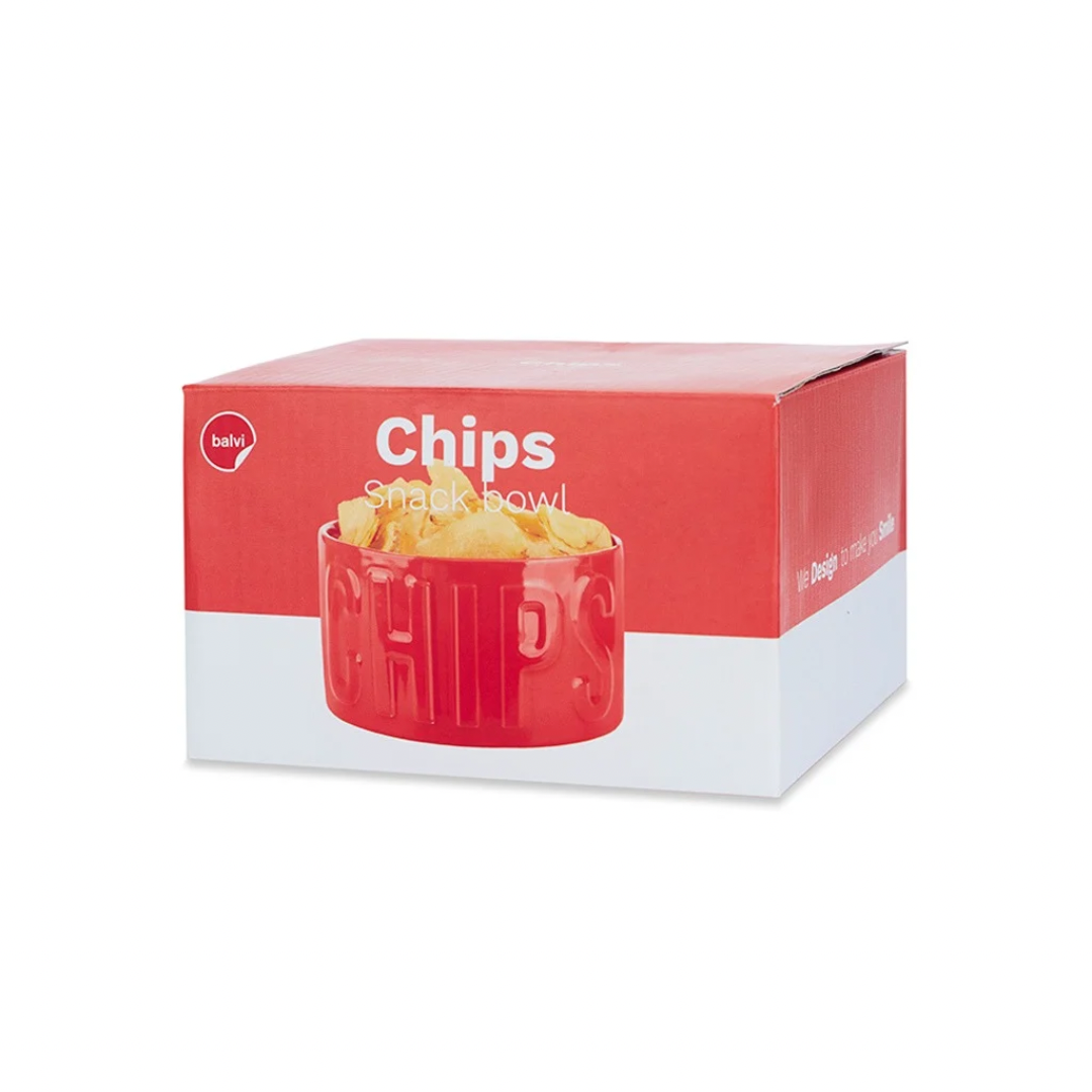 Ciotola chips rosso