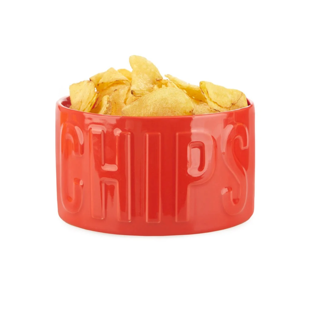 Ciotola chips rosso