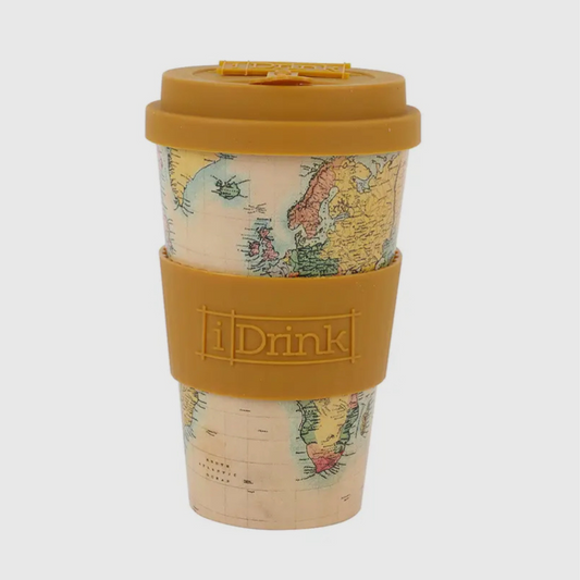 Mug - plastica riciclata - old map - 435 ml